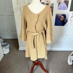 Halogen Tan knit coat